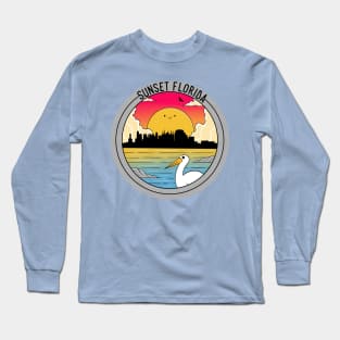 Sunset  Florida Long Sleeve T-Shirt